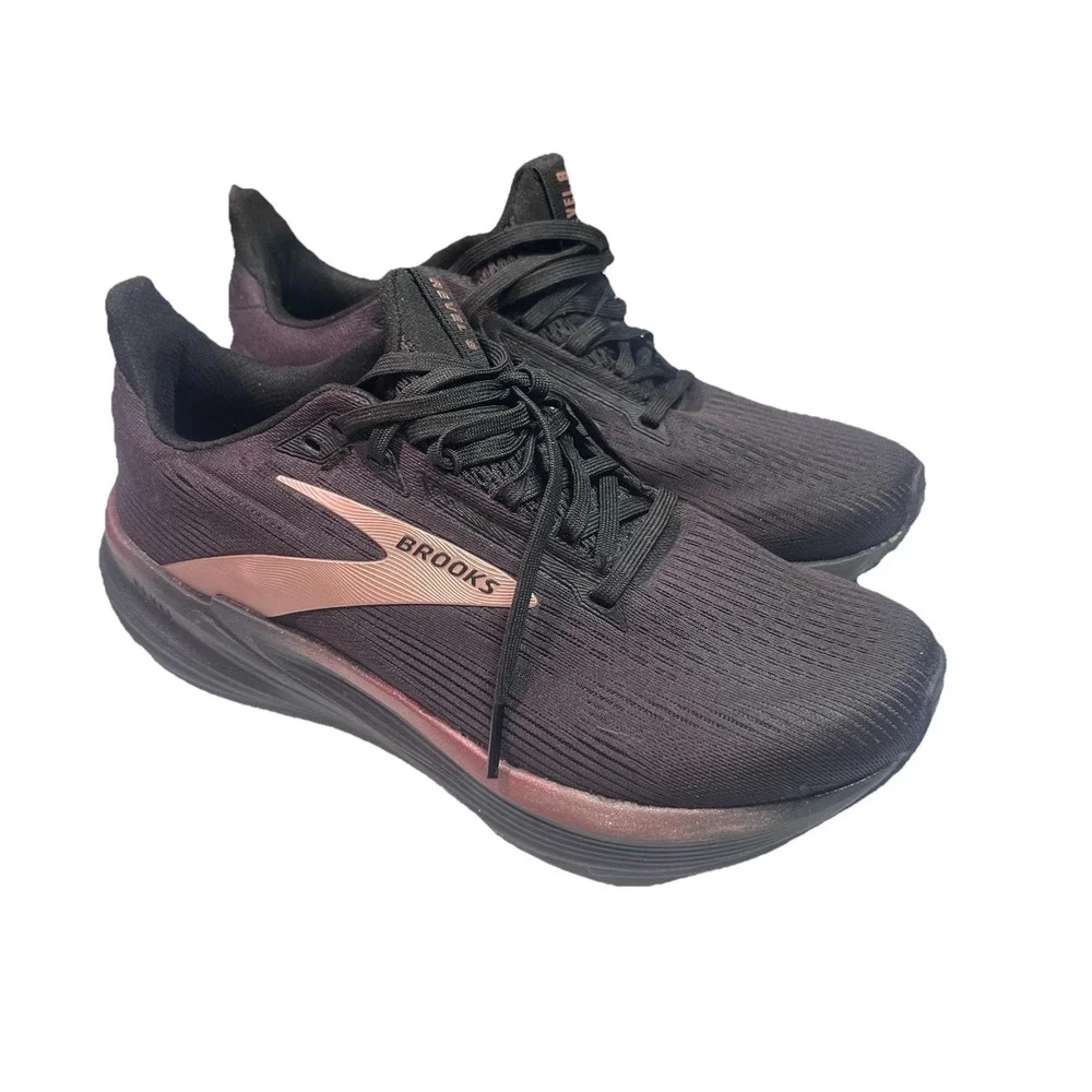 Brooks Revel 8 Shoes Womens Size 8.5Black Rose Gold Running Sneakers 1204561B043